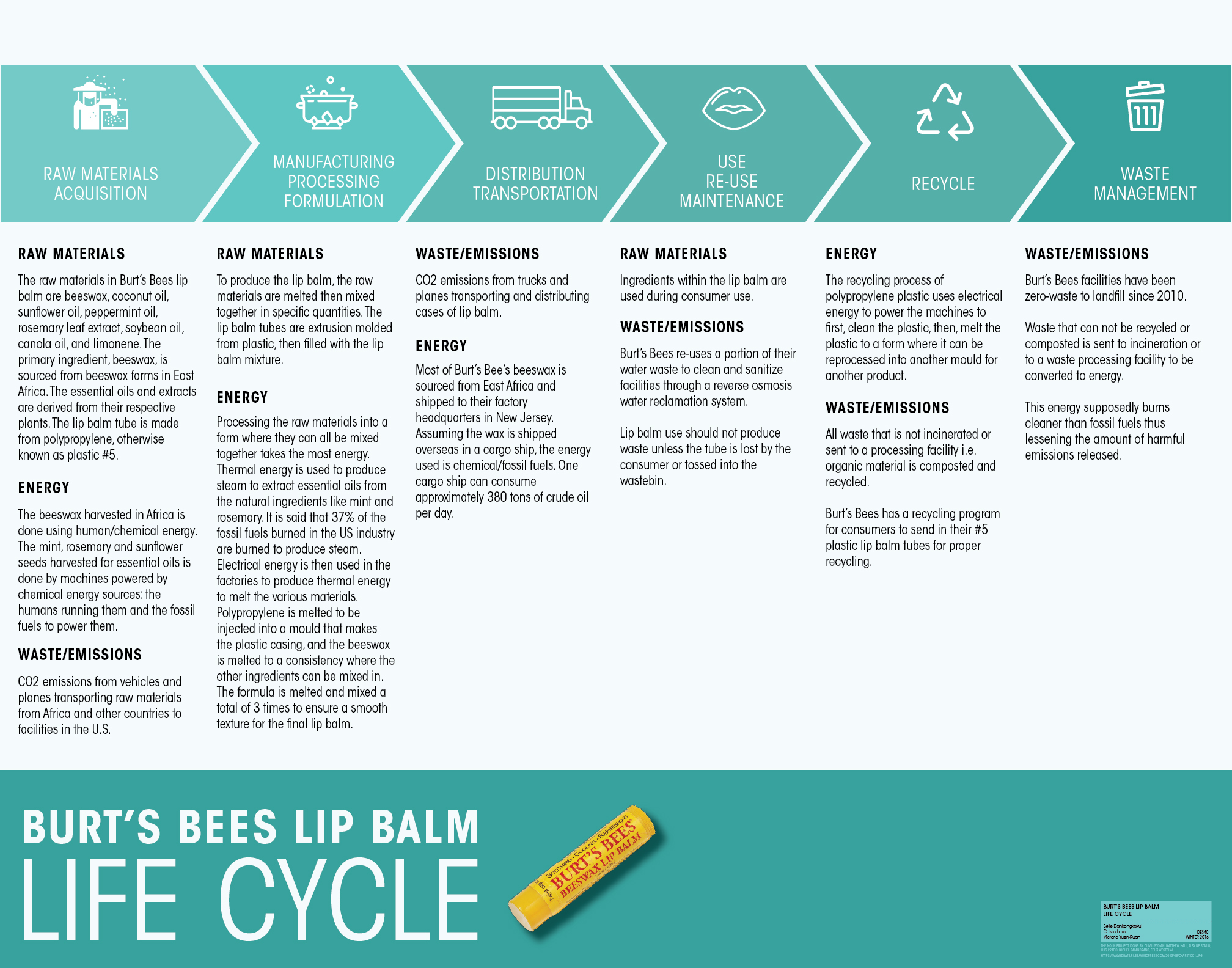 gemakkelijk Refrein Farmacologie Burt's Bees Lip Balm — Design Life-Cycle